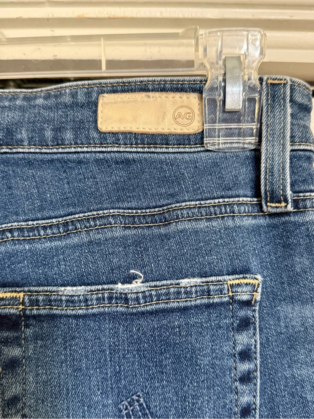 AG Adriano Goldschmied Farrah High Rise Skinny Ankle Jeans Distressed 27R - Picture 13 of 14